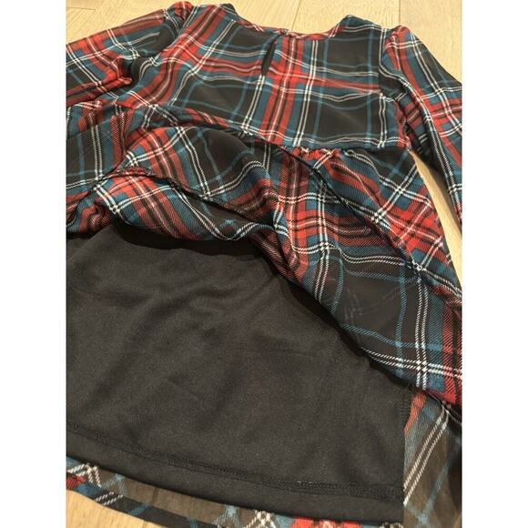 Draper James Girl's Loose Fitting Pullover Style Plaid Holiday Dress Size 3T - Picture 7 of 8